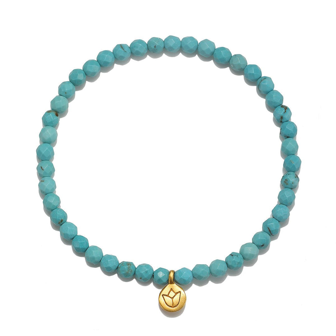 Satya Jewelry Armband Inner Voice Lotus Gemstone, vergoldet