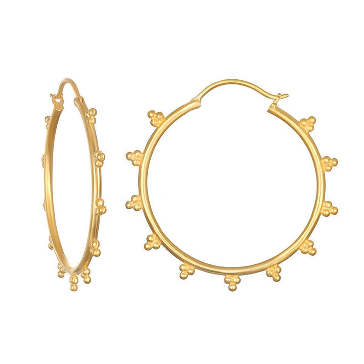 Satya Jewelry Creolen Limitless Light Gold Hoop, vergoldet