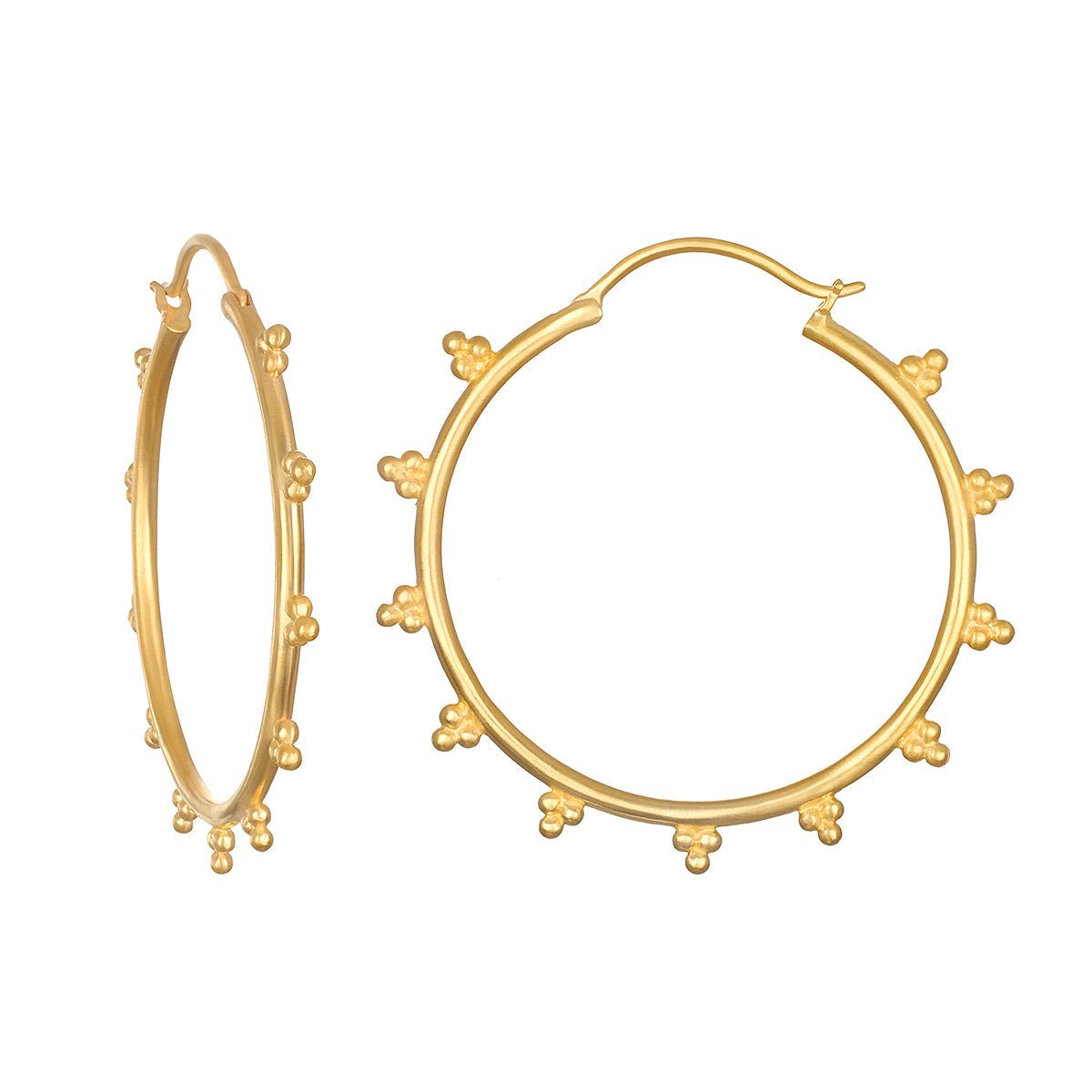 Satya Jewelry Creolen Limitless Light Gold Hoop, vergoldet