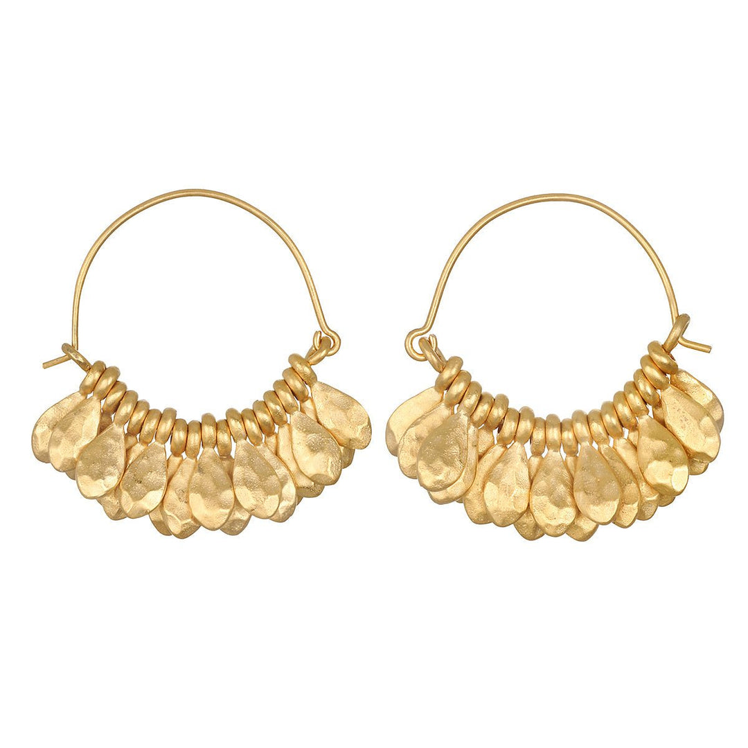 Satya Jewelry Creolen Petals of Beauty Hoop, vergoldet