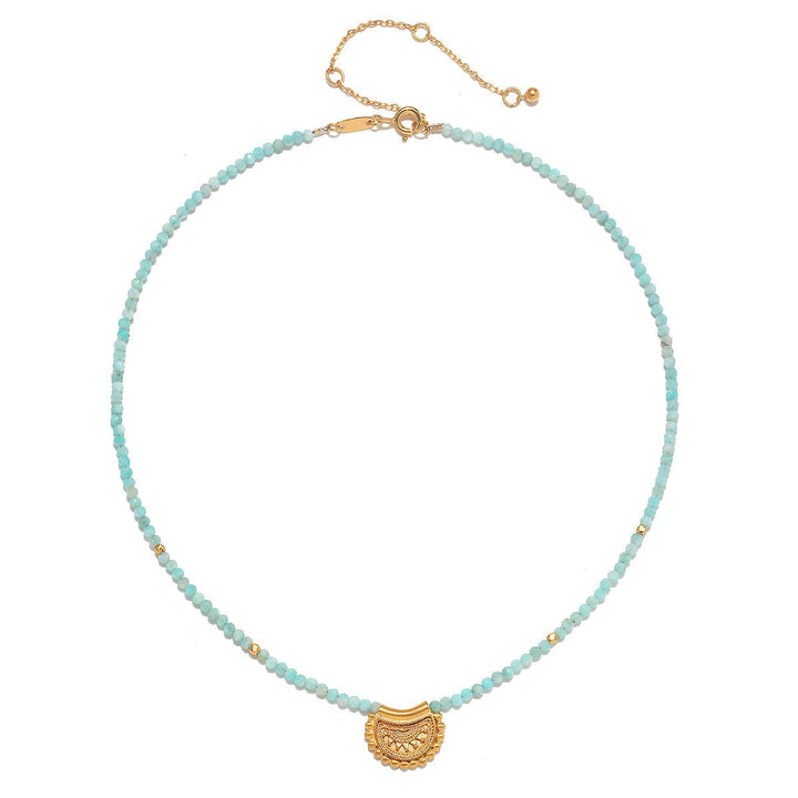 Satya Jewelry Kette Awaken Radiance Mini Mandala Choker, vergoldet