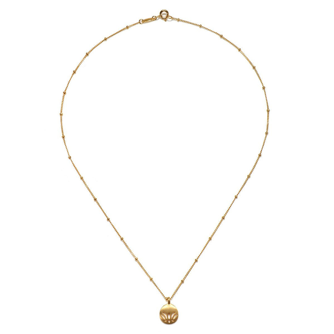Satya Jewelry Kette Begin Today Lotus, vergoldet