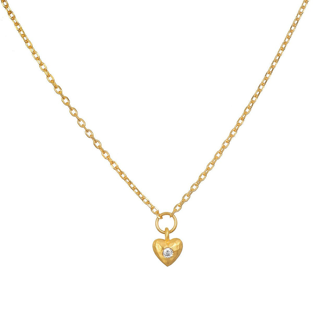 Satya Jewelry Kette Boundless Love Mini Heart Pendant, vergoldet