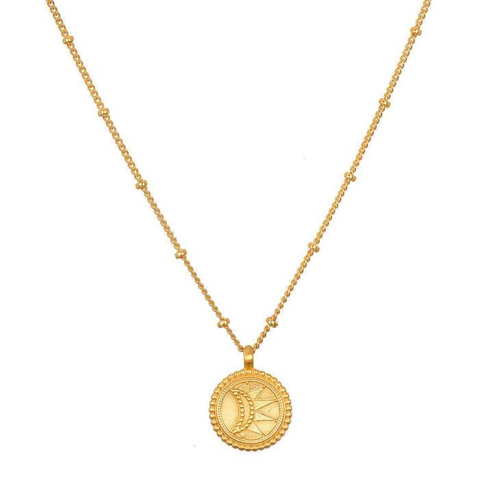 Satya Jewelry Kette Burnished Sky Gold Pendant, vergoldet