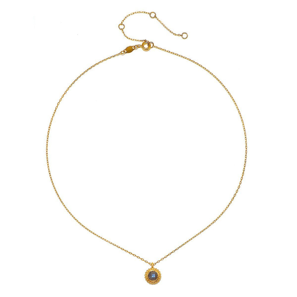 Satya Jewelry Kette Captivating Beauty Labradorite, vergoldet
