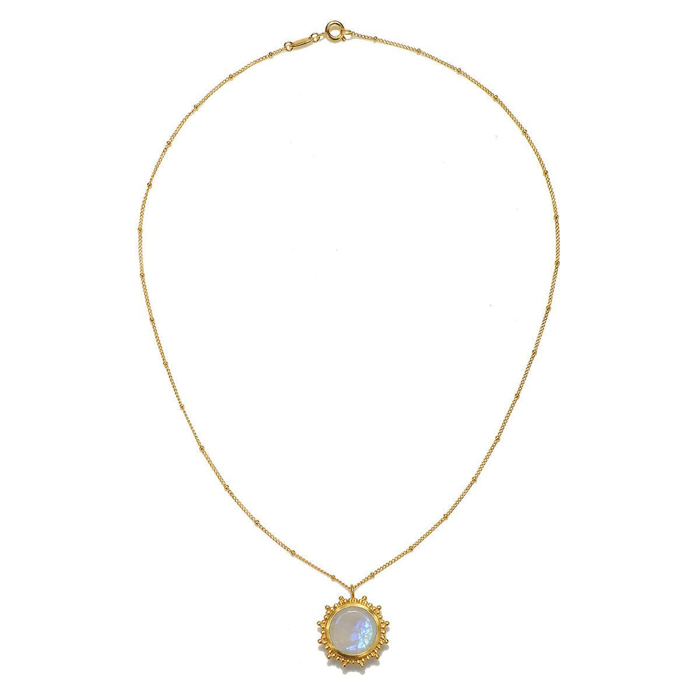 Satya Jewelry Kette Drift Into Daydreams Moonstone, vergoldet