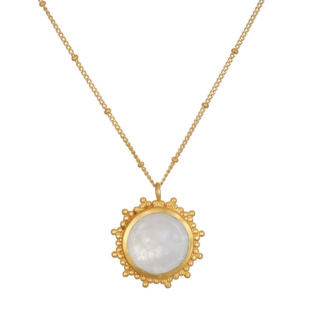 Satya Jewelry Kette Drift Into Daydreams Moonstone, vergoldet