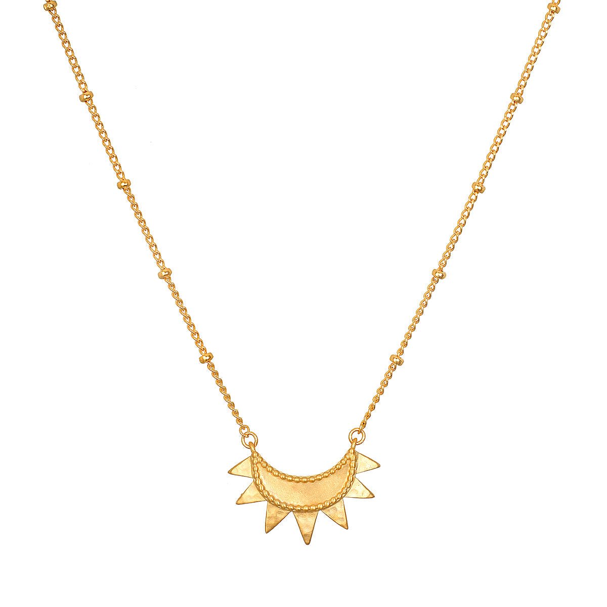 Satya Jewelry Kette Emergence Gold Sunburst, vergoldet