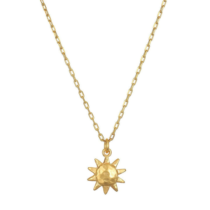 Satya Jewelry Kette Here Comes the Sun, vergoldet
