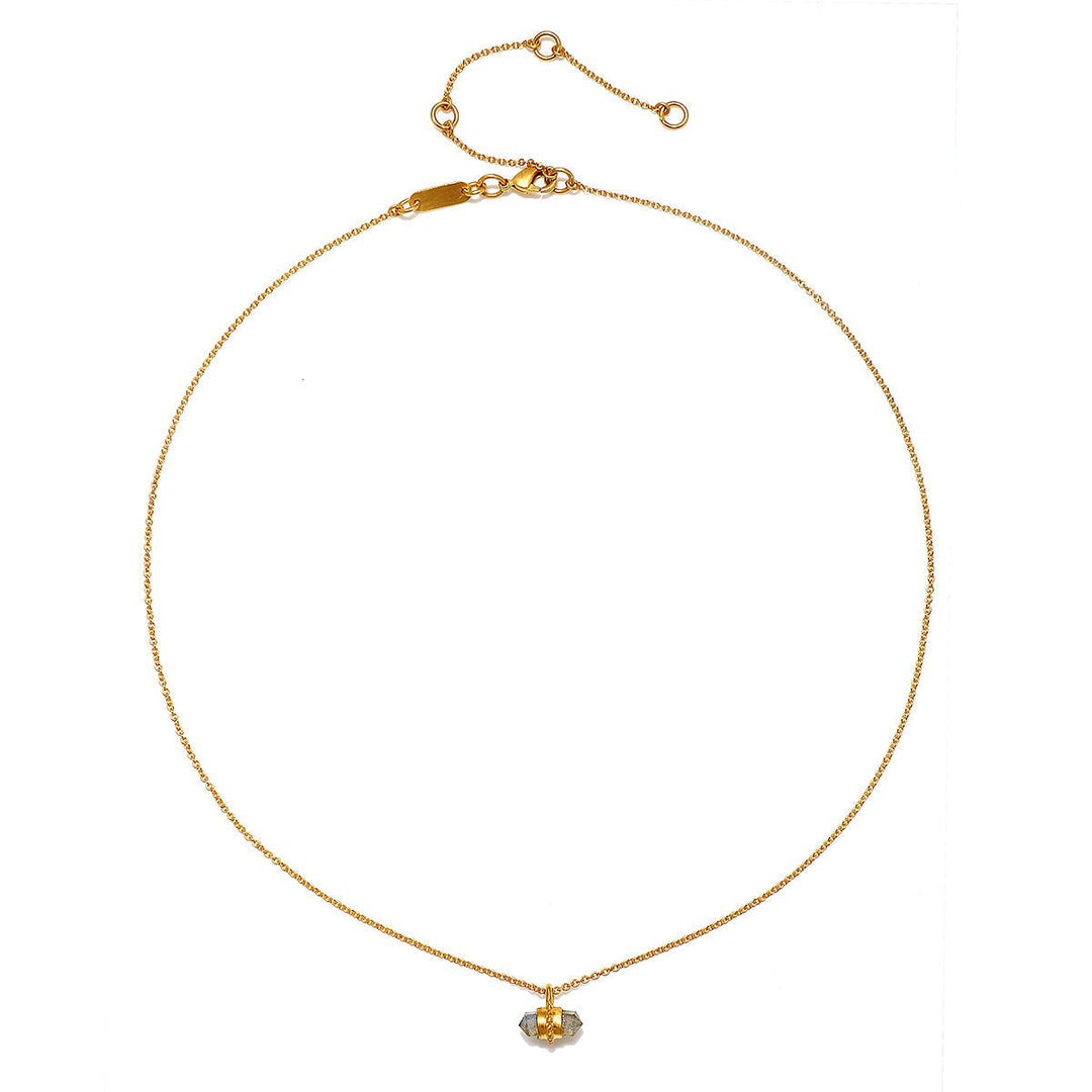 Satya Jewelry Kette Higher Purpose Labradorite, vergoldet