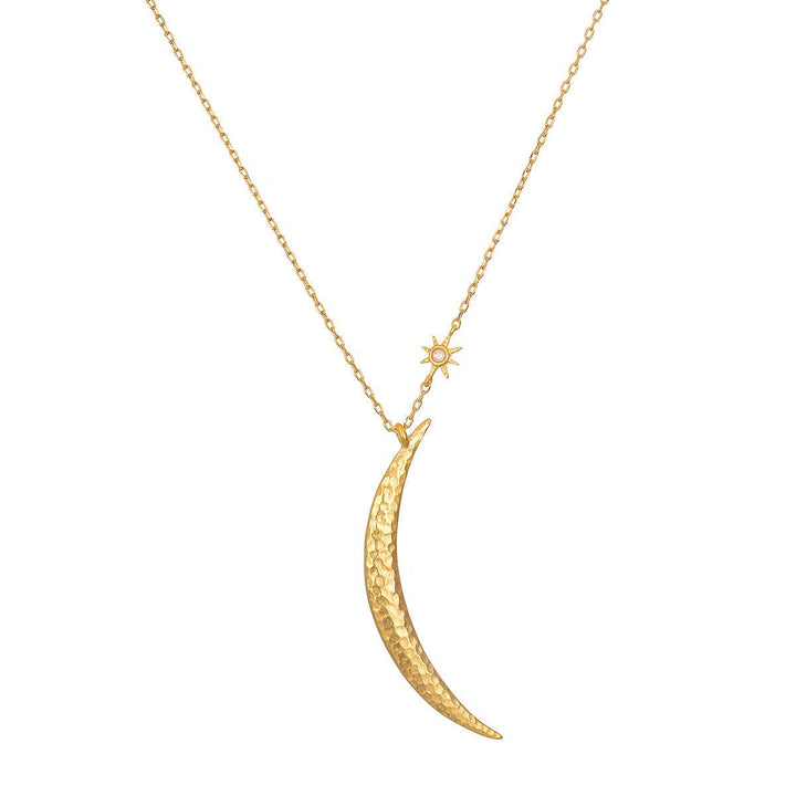 Satya Jewelry Kette Illuminated Path Gold Moon, vergoldet