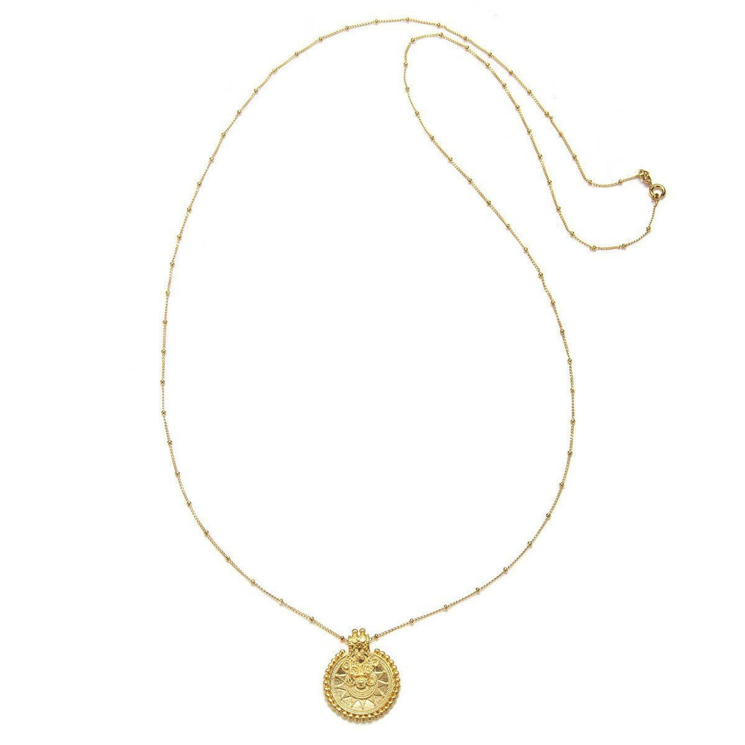 Satya Jewelry Kette In the Now Gold Hamsa, vergoldet
