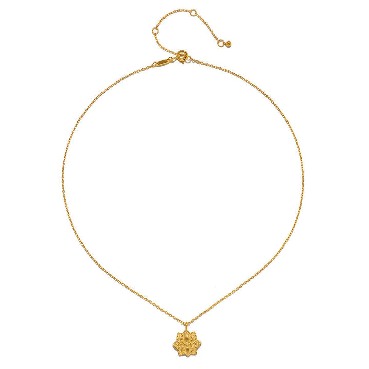 Satya Jewelry Kette Journey Forward Lotus, vergoldet