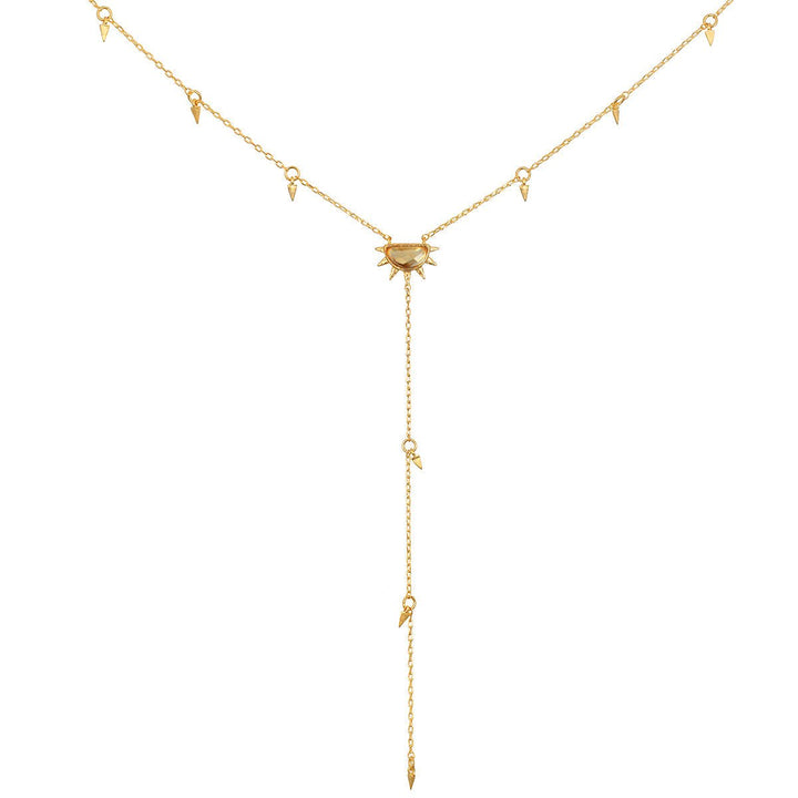 Satya Jewelry Kette Light of Day Gold Lariat, vergoldet