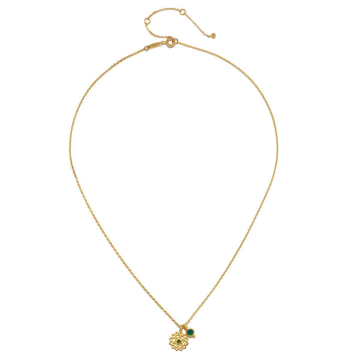 Satya Jewelry Kette Open Heart Chakra, vergoldet