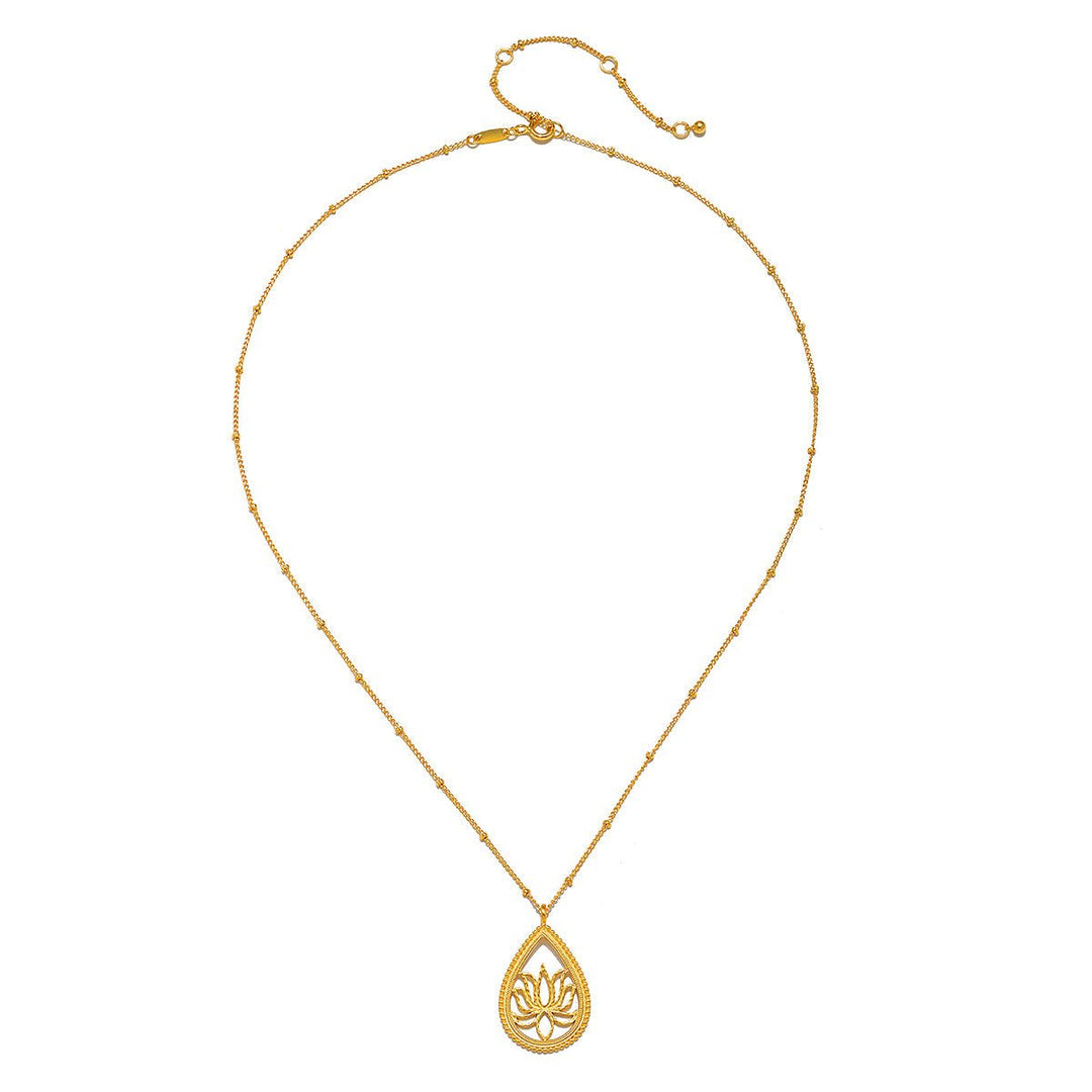 Satya Jewelry Kette Open to Possibilities Lotus, vergoldet