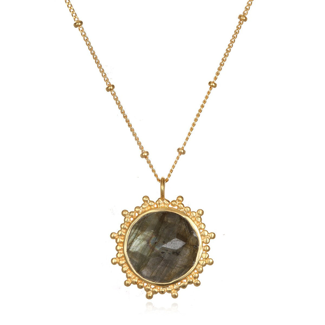 Satya Jewelry Kette Pursue Your Truth Labradorite, vergoldet