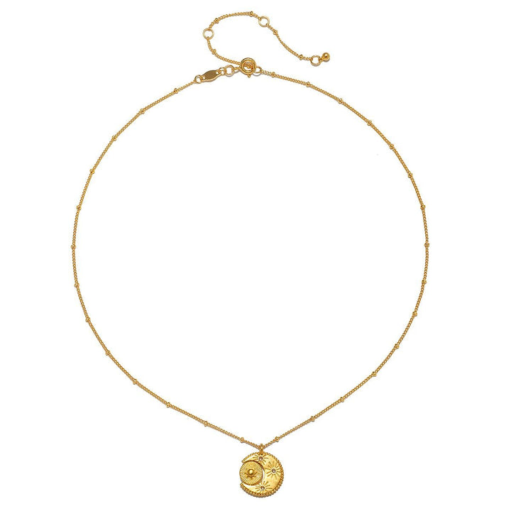 Satya Jewelry Kette Sacred Realm Spinning Pendant Celestial, vergoldet