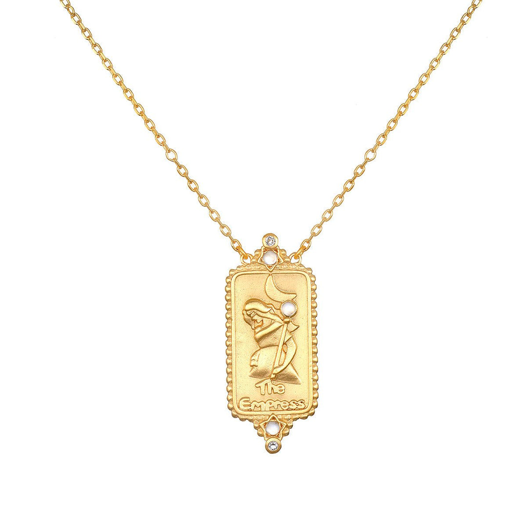 Satya Jewelry Kette The Empress Tarot, vergoldet