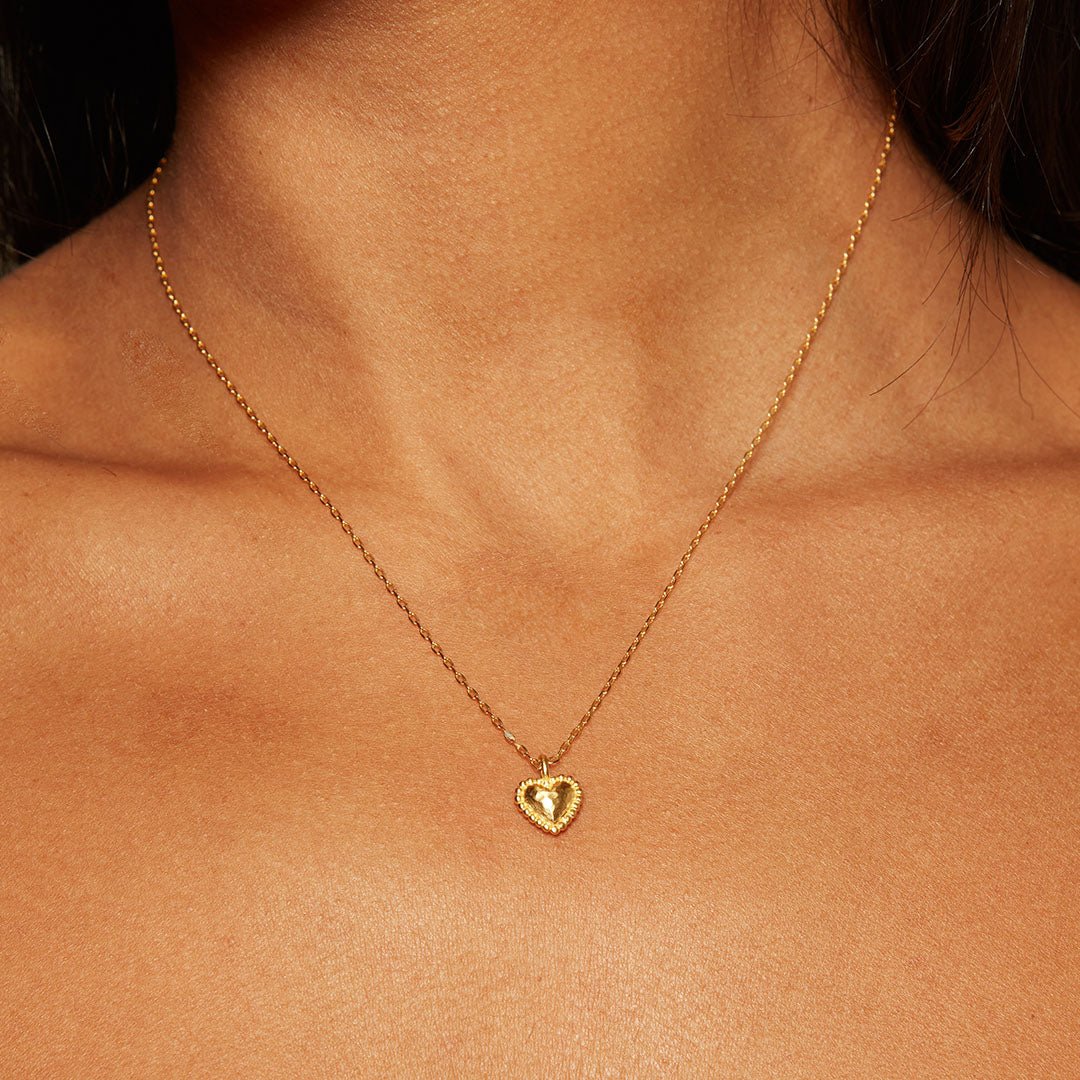 Satya Jewelry Kette True Heart Pendant, vergoldet