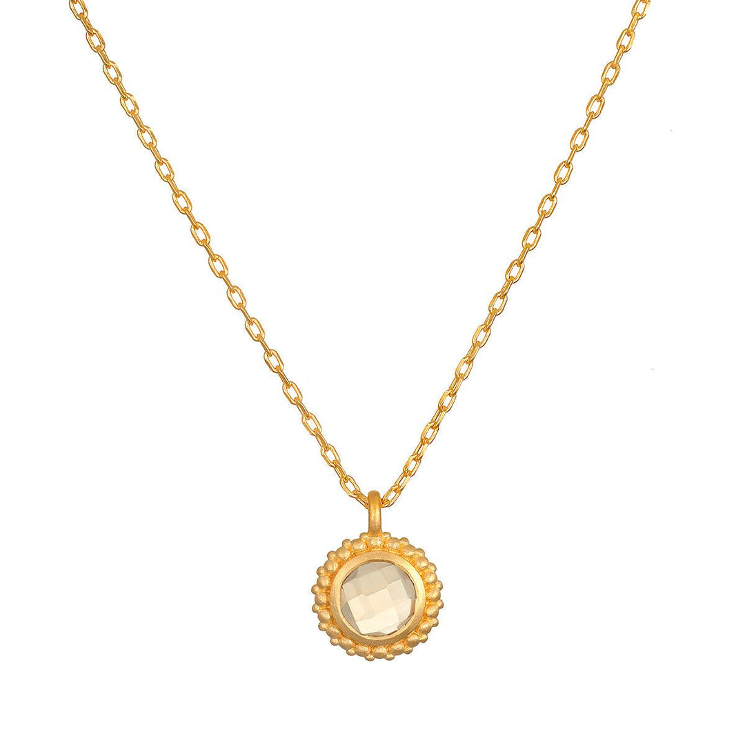 Satya Jewelry Kette Vital Essence Citrine, vergoldet