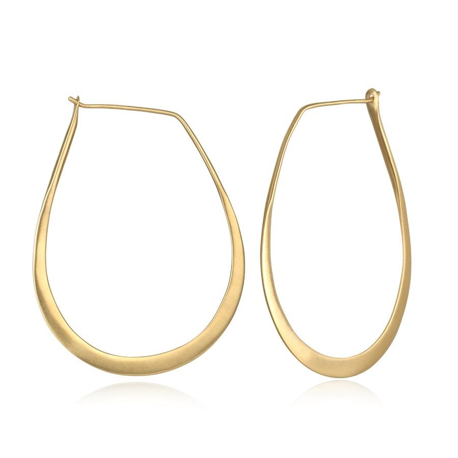 Satya Jewelry Ohrringe Minimalist Gold Hoop, vergoldet