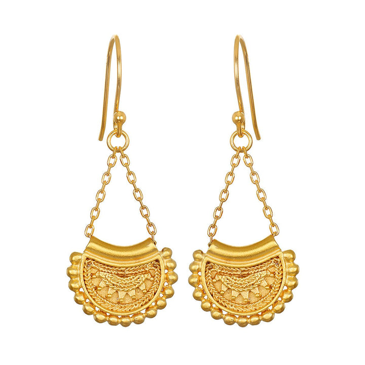 Satya Jewelry Ohrringe Soulful Alliance Mandala, vergoldet