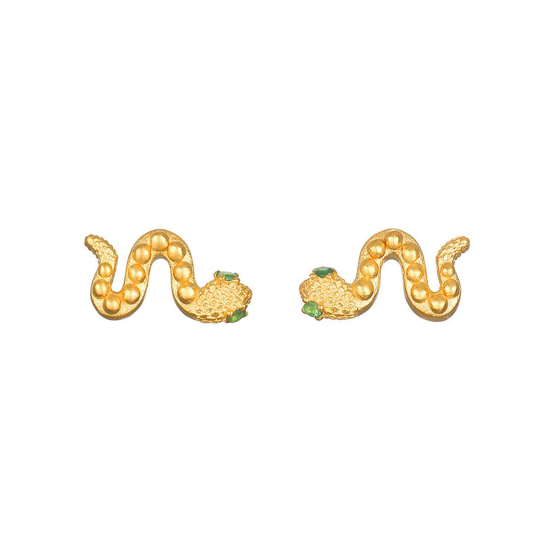 Satya Jewelry Ohrstecker Beauty is Timeless Snake Stud, vergoldet