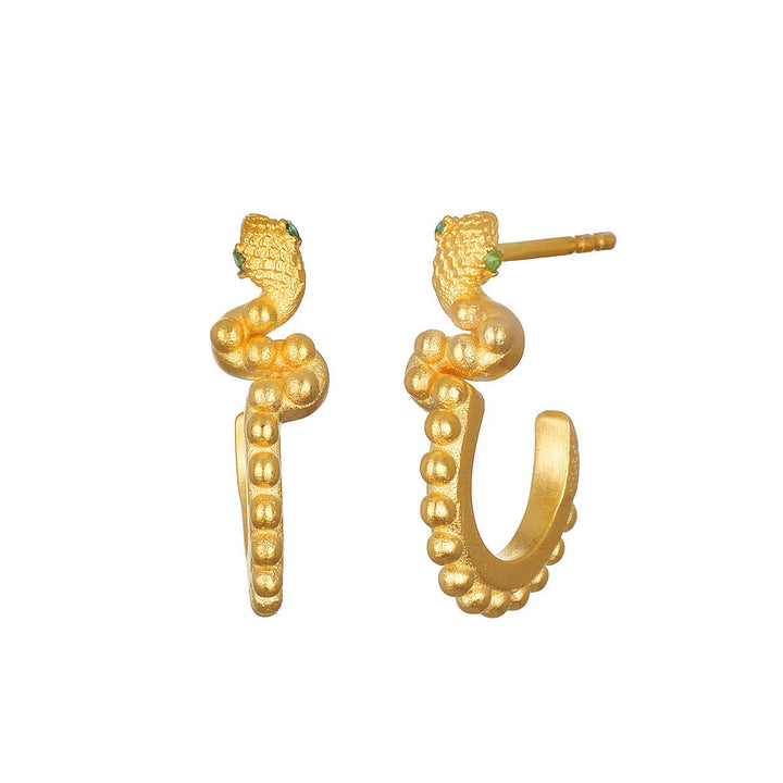 Satya Jewelry Ohrstecker In Constancy Stud Snake, vergoldet
