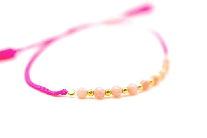 Schmückstück Armband Airy Pink Coral, vergoldet