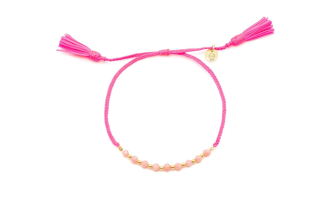 Schmückstück Armband Airy Pink Coral, vergoldet