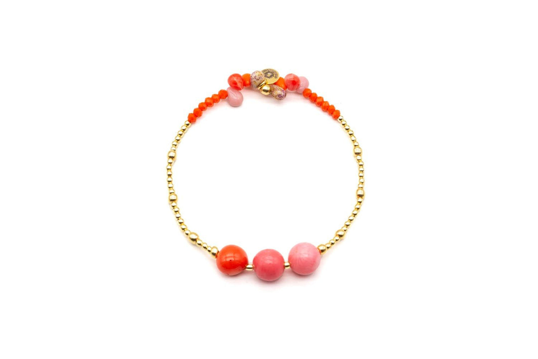 Schmückstück Armband Fine Jewelry 3P Coral, vergoldet