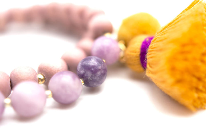 Schmückstück Armband Mala Twin Amazonas, vergoldet