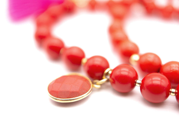 Schmückstück Armband Mala Twin Bloody Mary, vergoldet