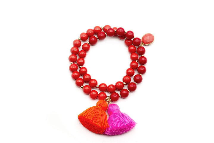 Schmückstück Armband Mala Twin Bloody Mary, vergoldet