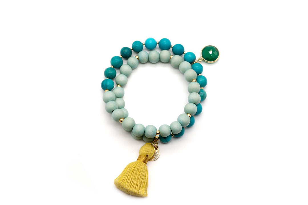 Schmückstück Armband Mala Twin La Mer, vergoldet