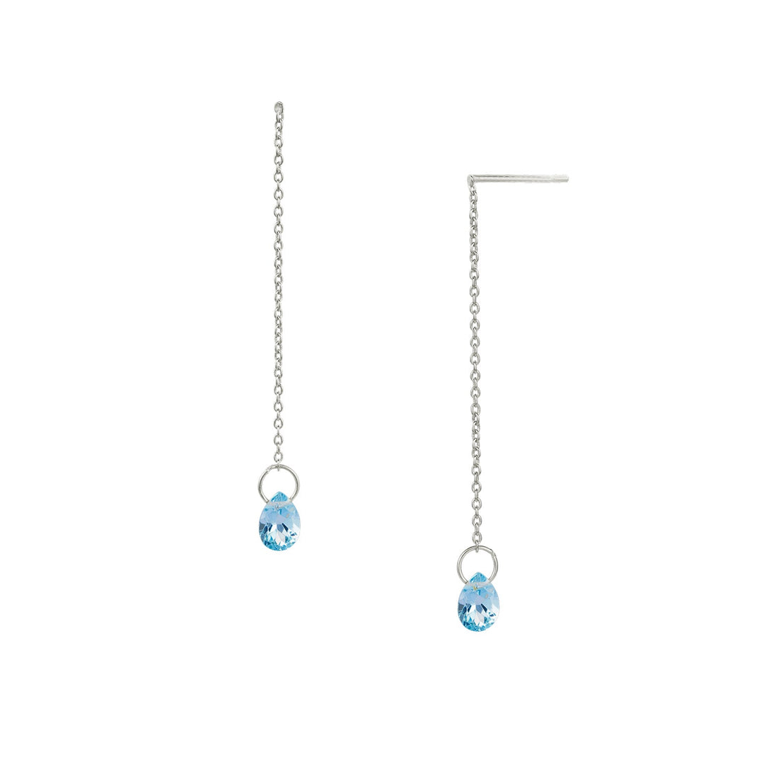 yours. Jewelry Ohrringe Drippity Drop, blissful blue, Silber