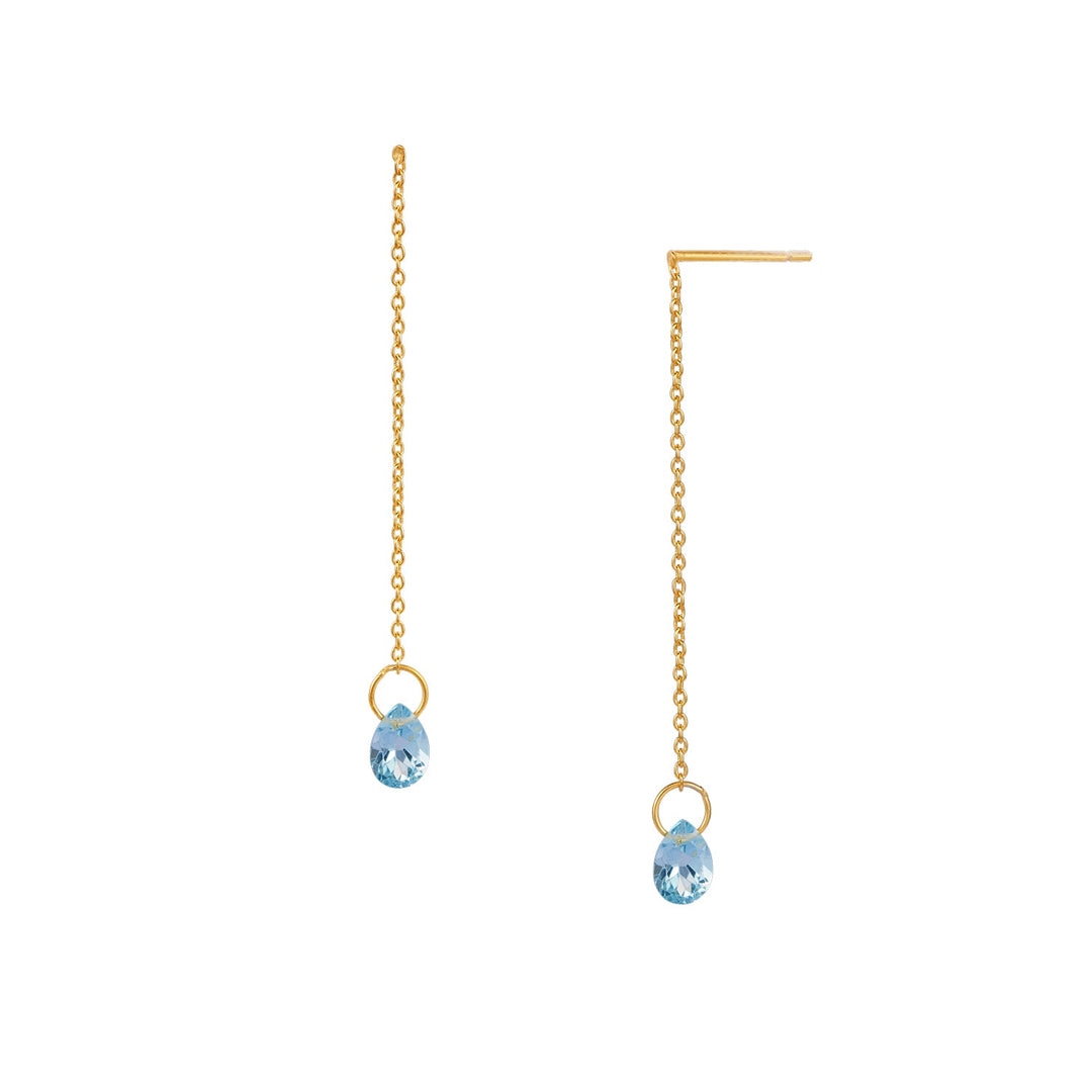 yours. Jewelry Ohrringe Drippity Drop, blissful blue, vergoldet
