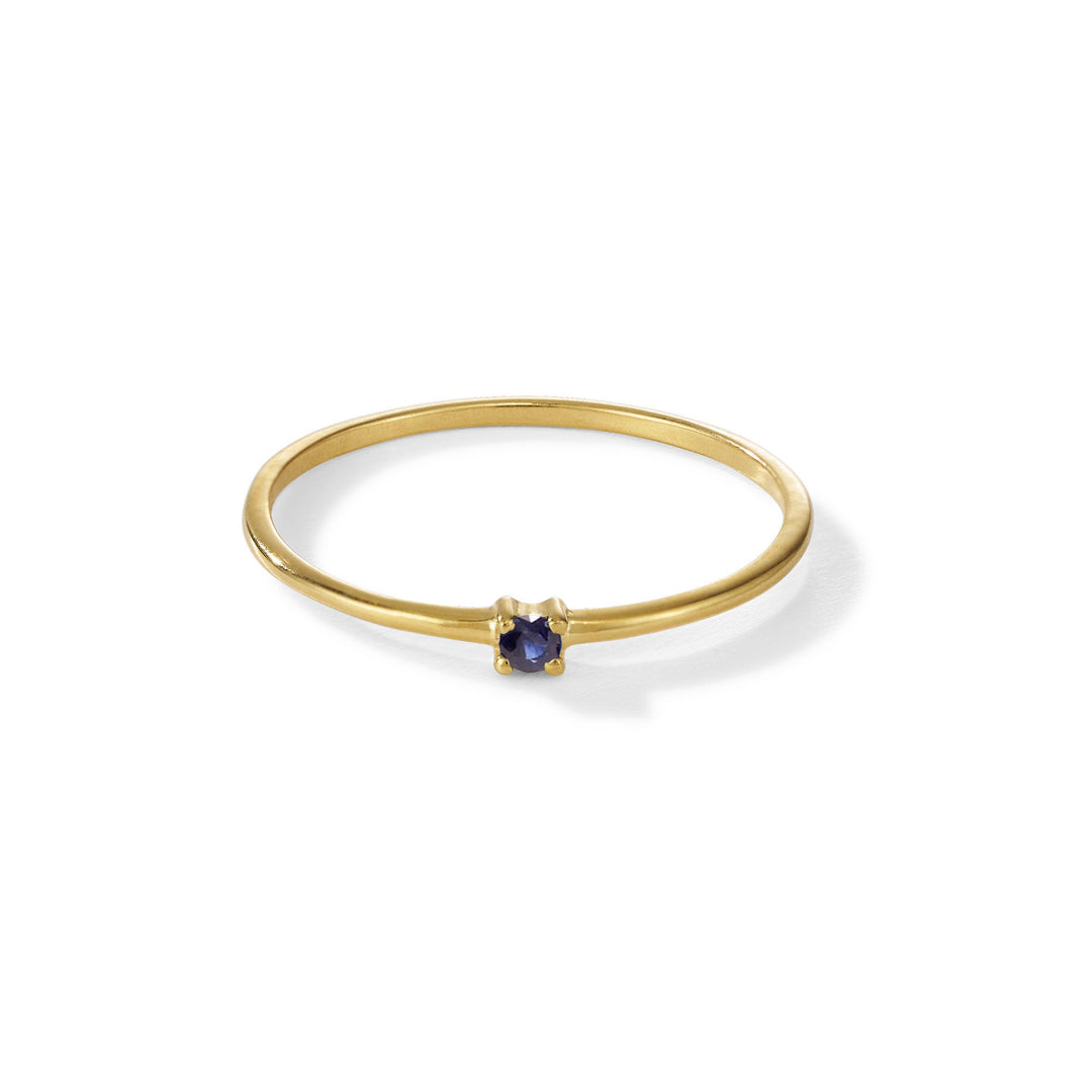 yours. Jewelry Ring Birdie, eccentric blue, vergoldet